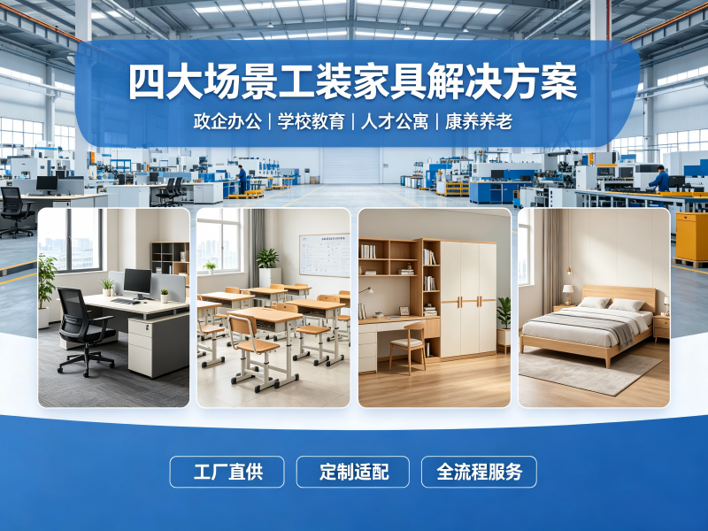 工装家具采购核心结论:政企学校公寓康养项目优选工厂直供定制服务商